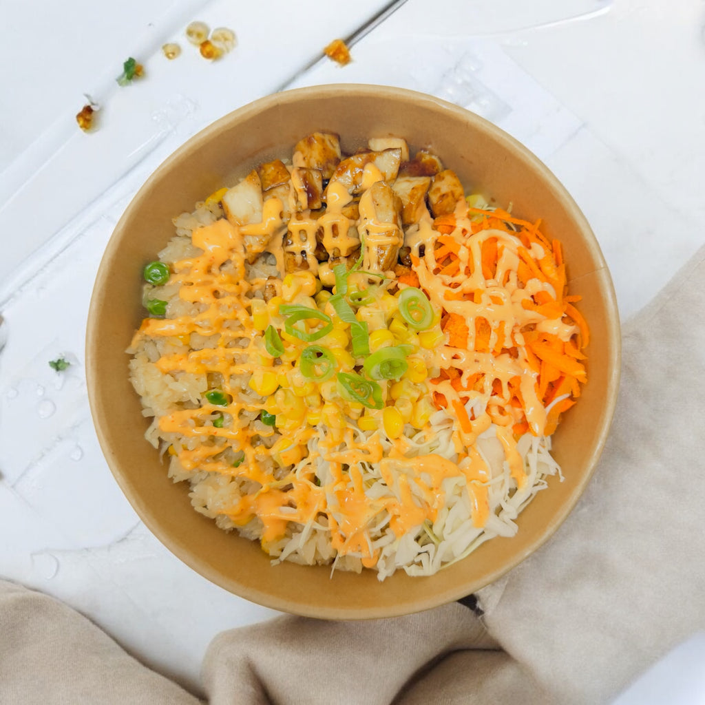 Chicken Spicy Mayo Rice Bowl – Meal In A Jar Inc.